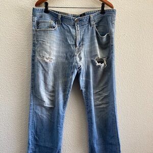 The Protege Straight Leg AG Adriano Goldschmied Distressed Jeans 36 x 31.5